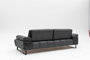 Atelier Del Sofa Mustang Sofá cama de 3 plazas Antracita